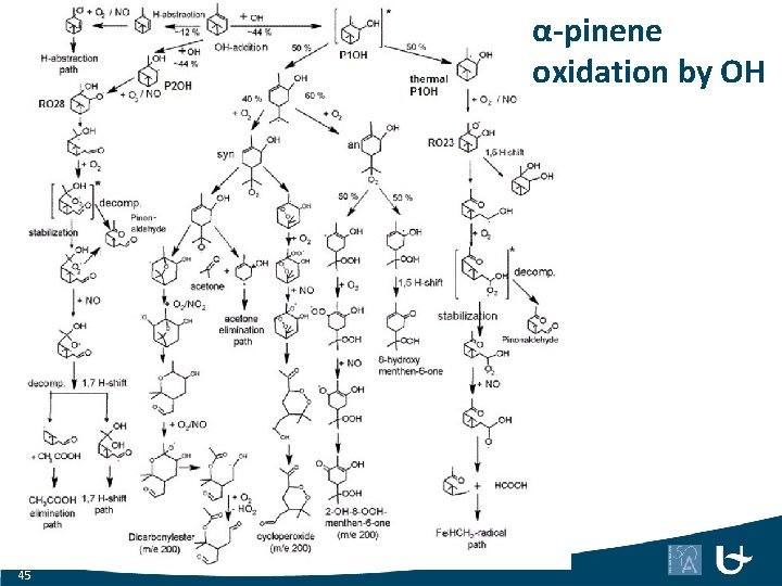 α-pinene oxidation by OH 45 