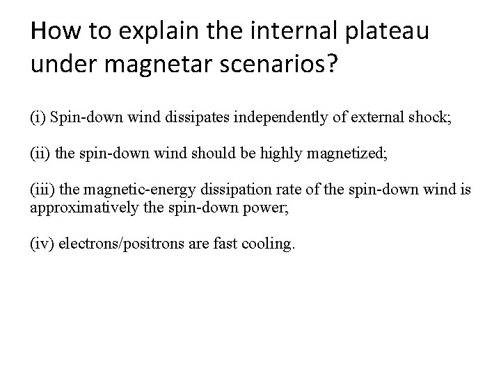 How to explain the internal plateau under magnetar scenarios? (i) Spin-down wind dissipates independently