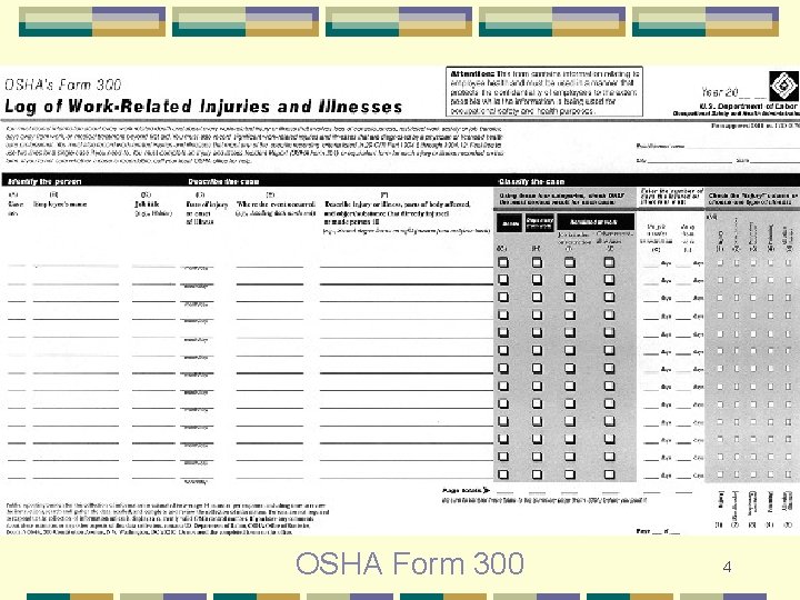 OSHA Form 300 4 