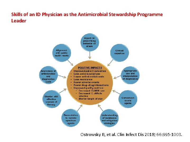 Skills of an ID Physician as the Antimicrobial Stewardship Programme Leader Ostrowsky B, et