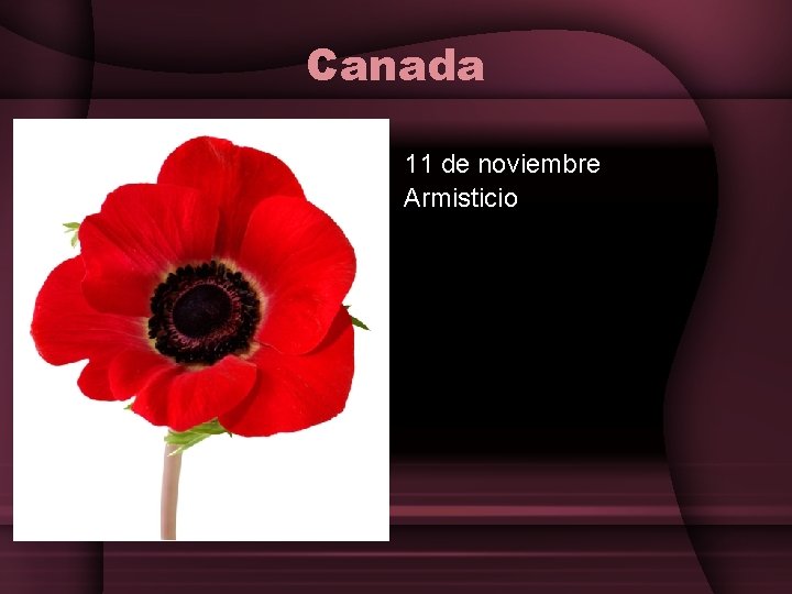 Canada 11 de noviembre Armisticio 