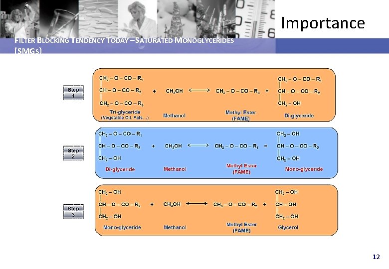 Importance FILTER BLOCKING TENDENCY TODAY – SATURATED MONOGLYCERIDES (SMGS) 12 