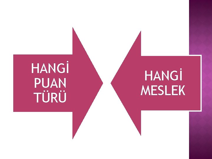 HANGİ PUAN TÜRÜ HANGİ MESLEK 