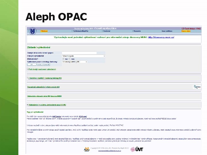 Aleph OPAC 