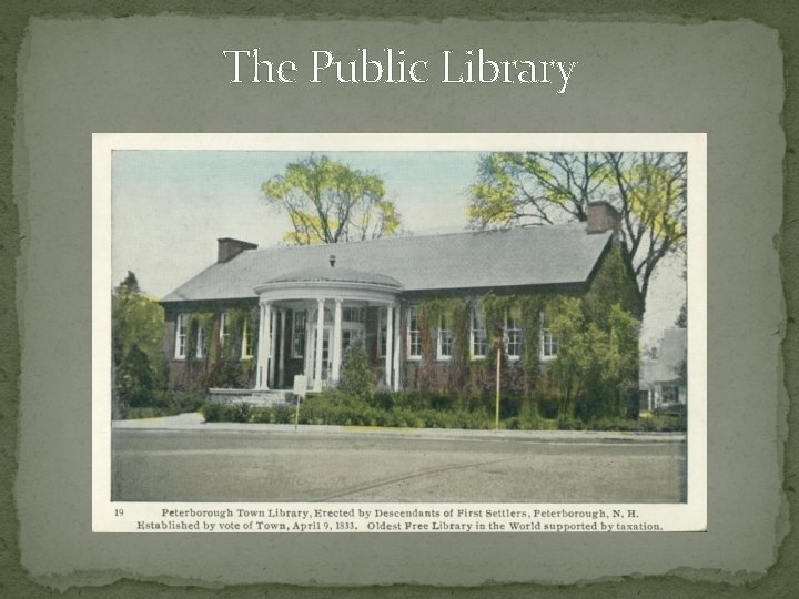 The Public Library 