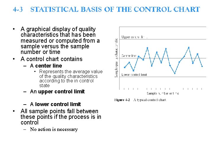  • A graphical display of quality characteristics that has been measured or computed