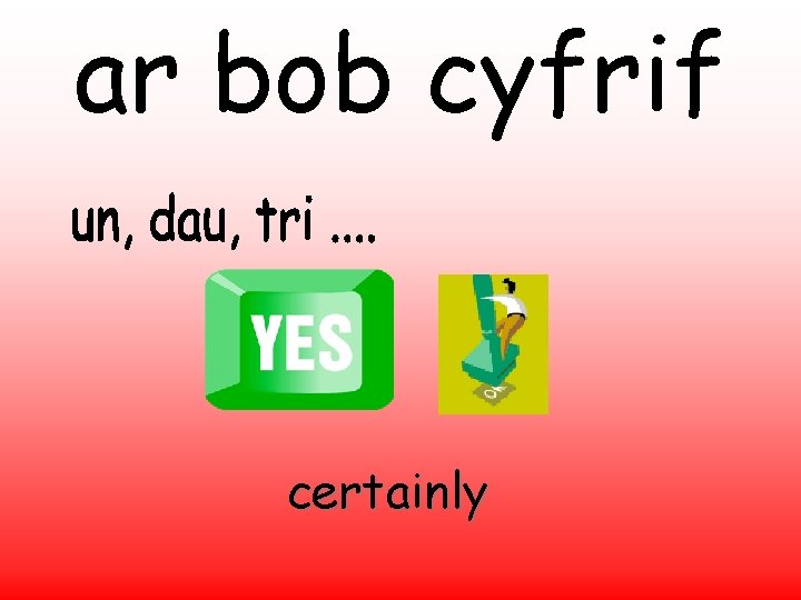 ar bob cyfrif certainly 