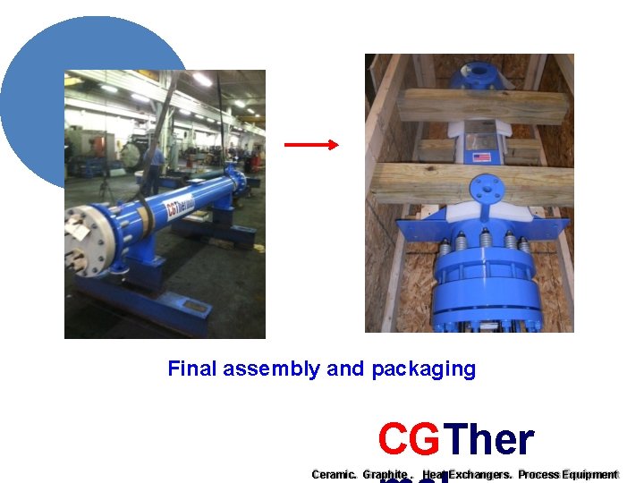 Final assembly and packaging CGTher Ceramic. Graphite. Heat Exchangers. Process Equipment 