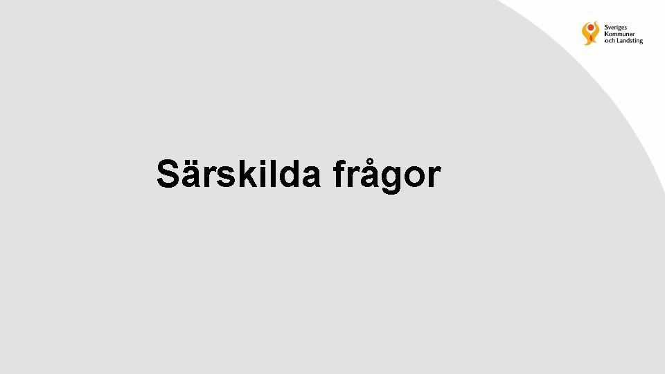 Särskilda frågor 