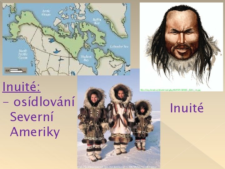 Inuité: - osídlování Severní Ameriky Inuité 