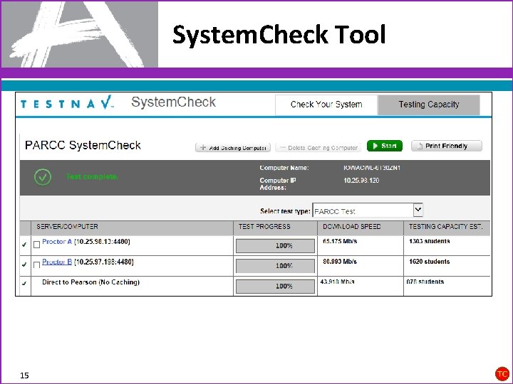 System. Check Tool 15 