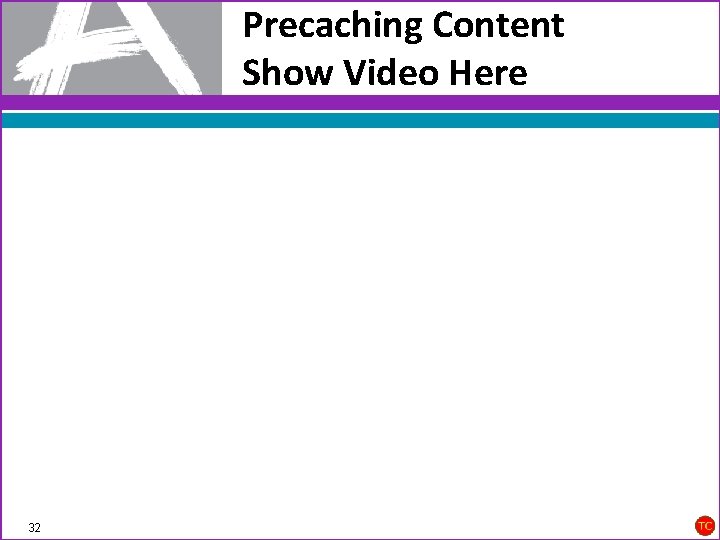 Precaching Content Show Video Here 32 