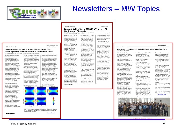 Newsletters – MW Topics GSICS Agency Report 14 Newsletters – MW Topics GSICS Agency Report 14