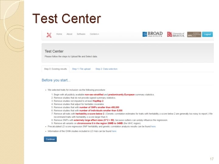 Test Center 17 