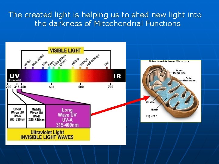 The created light is helping us to shed new light into the darkness of