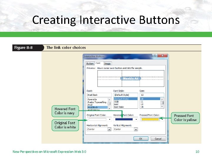 Creating Interactive Buttons New Perspectives on Microsoft Expression Web 3. 0 10 Creating Interactive Buttons New Perspectives on Microsoft Expression Web 3. 0 10