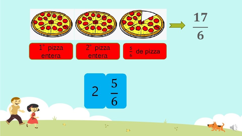 1° pizza entera 2 