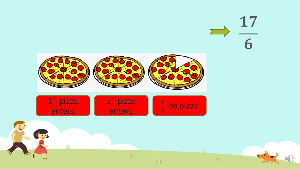 1° pizza entera 2° pizza entera 