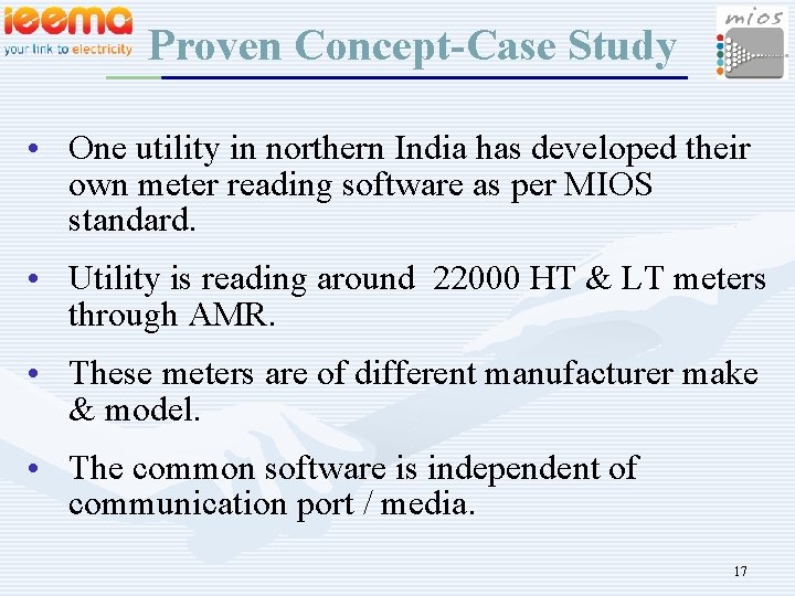 Proven Concept-Case Study • One utility in northern India has developed their own meter