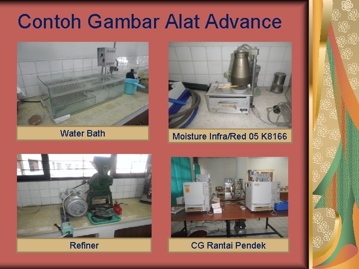 Contoh Gambar Alat Advance Water Bath Moisture Infra/Red 05 K 8166 Refiner CG Rantai
