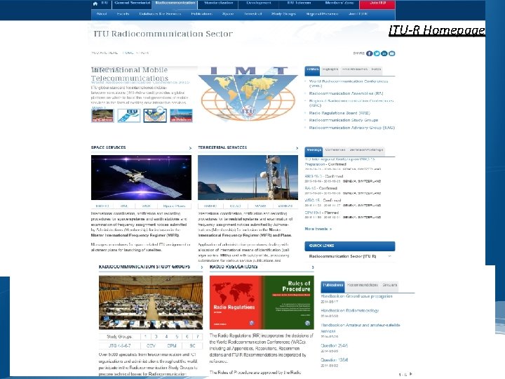 ITU-R Homepage 2 7 
