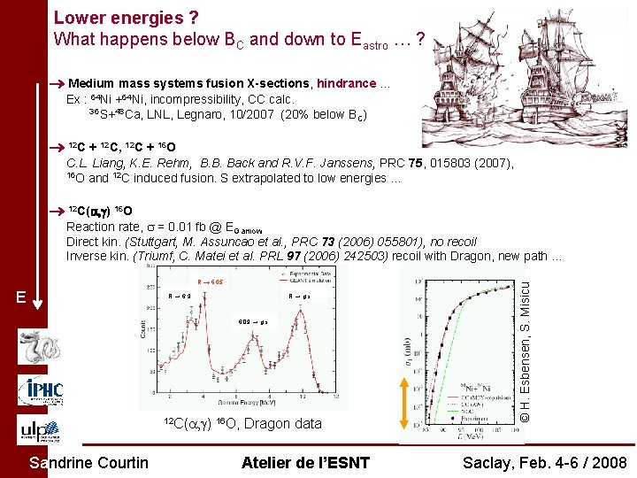 Lower energies ? What happens below BC and down to Eastro … ? Medium