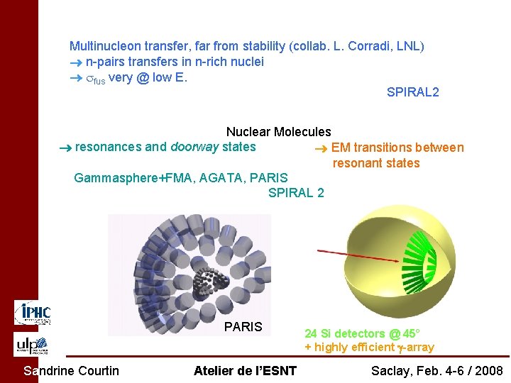 Multinucleon transfer, far from stability (collab. L. Corradi, LNL) n-pairs transfers in n-rich nuclei