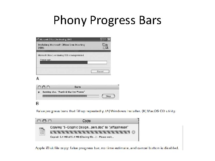 Phony Progress Bars 