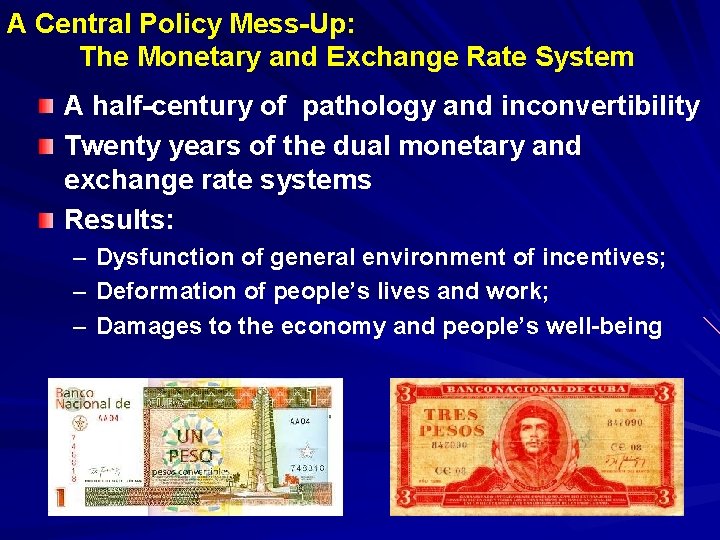 A Central Policy Mess-Up: The Monetary and Exchange Rate System A half-century of pathology