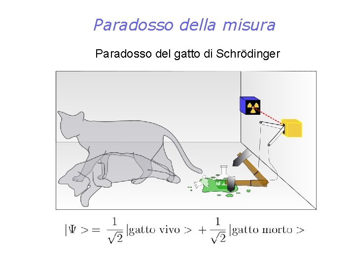 Paradosso della misura Paradosso del gatto di Schrödinger 
