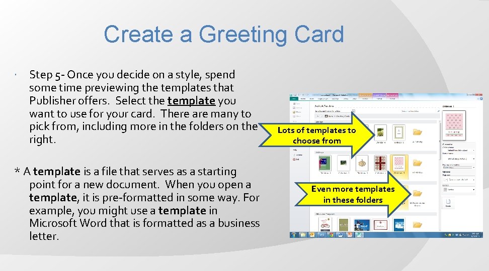 Create a Greeting Card Step 5 - Once you decide on a style, spend