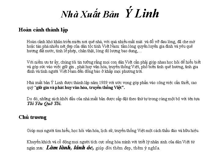 Nhà Xuất Bản Ý Linh Hoàn cảnh thành lập Hoàn cảnh khó khăn triền