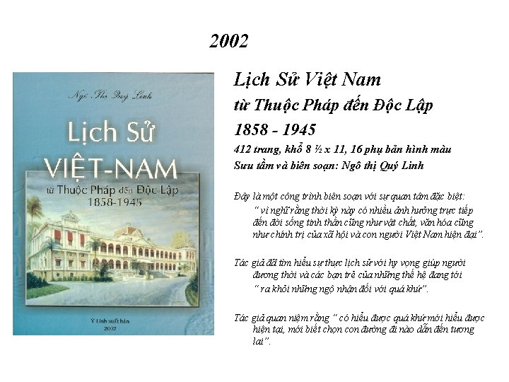 2002 Lịch Sử Việt Nam từ Thuộc Pháp đến Độc Lập 1858 - 1945