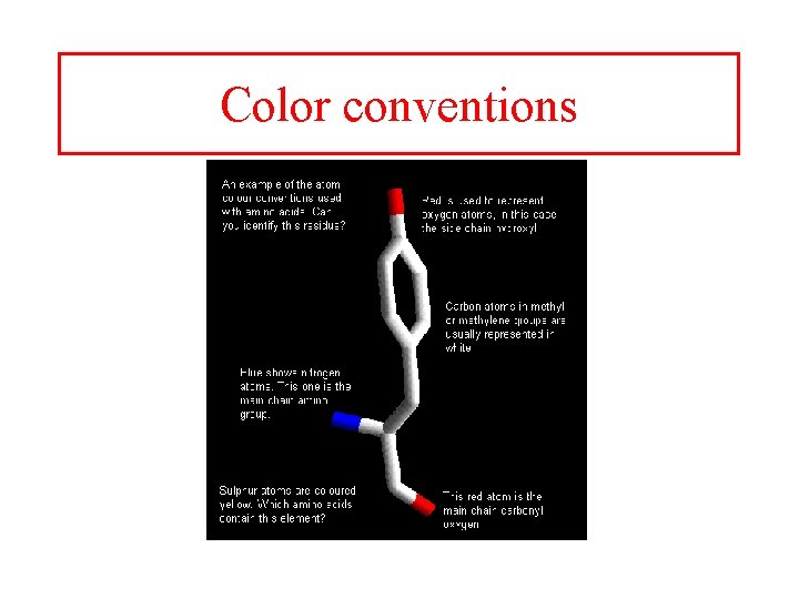 Color conventions 