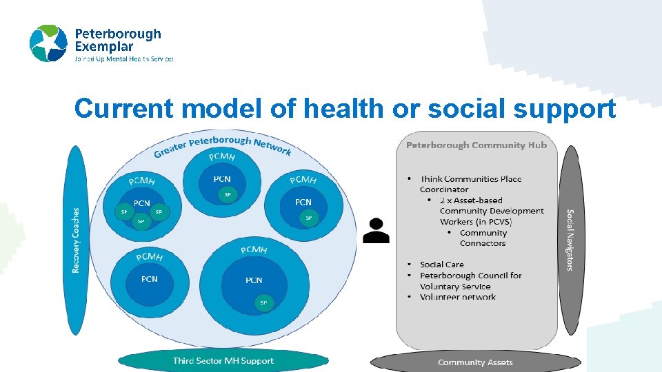 Current model of health or social support 