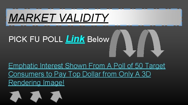 MARKET VALIDITY PICK FU POLL Link Below Emphatic Interest Shown From A Poll of