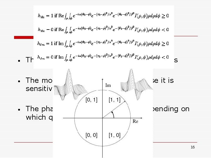 Phase Demodulation • • • The complex number is converted to 2 bits The