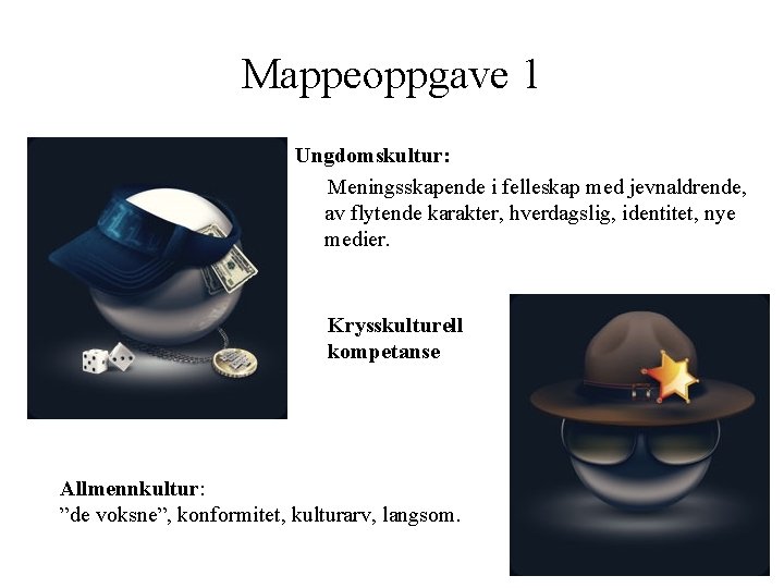 Mappeoppgave 1 Ungdomskultur: Meningsskapende i felleskap med jevnaldrende, av flytende karakter, hverdagslig, identitet, nye