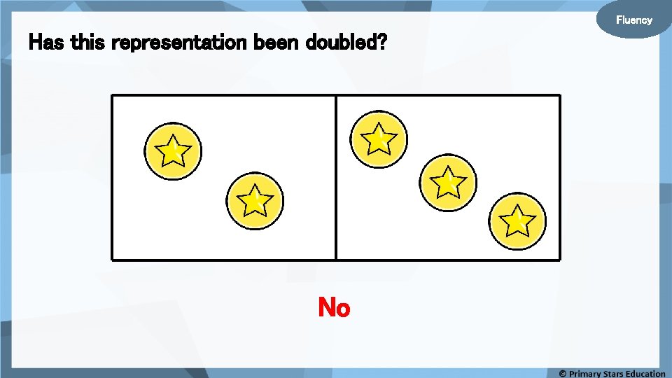 Fluency Has this representation been doubled? No 