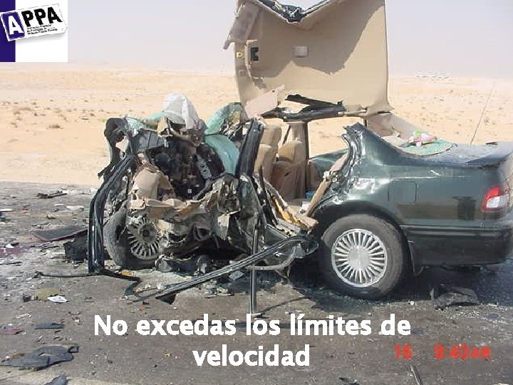 No excedas los límites de velocidad 