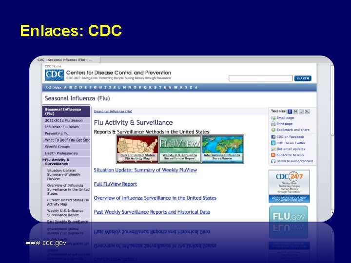 Enlaces: CDC www. cdc. gov 