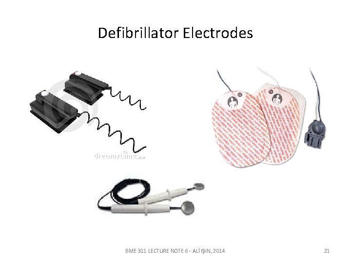 Defibrillator Electrodes BME 311 LECTURE NOTE 6 - ALİ IŞIN, 2014 21 