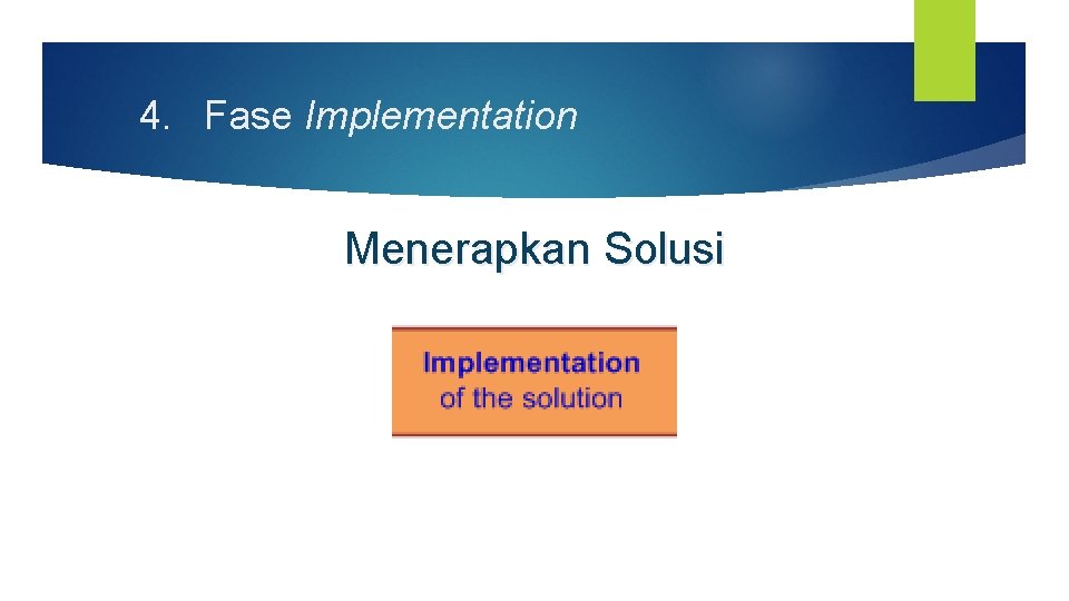 4. Fase Implementation Menerapkan Solusi 