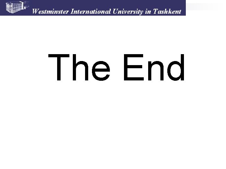 The End 
