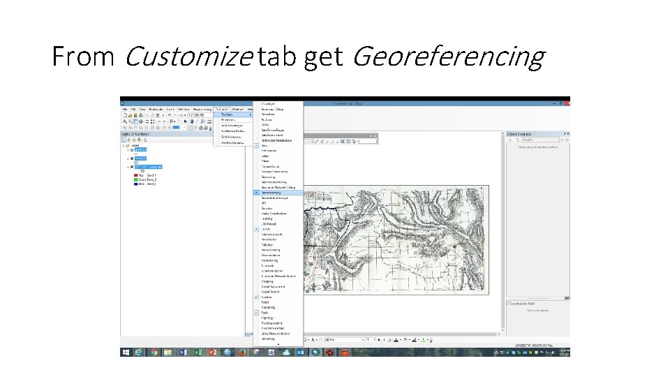 Rubber Sheeting Get data bmp scan map plus