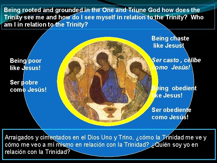 Being rooted and grounded in the One and Triune God how does the Trinity