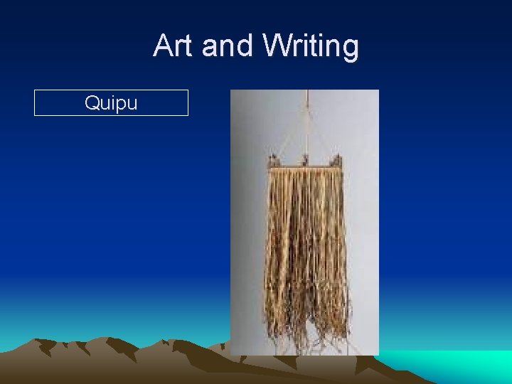 Art and Writing Quipu 