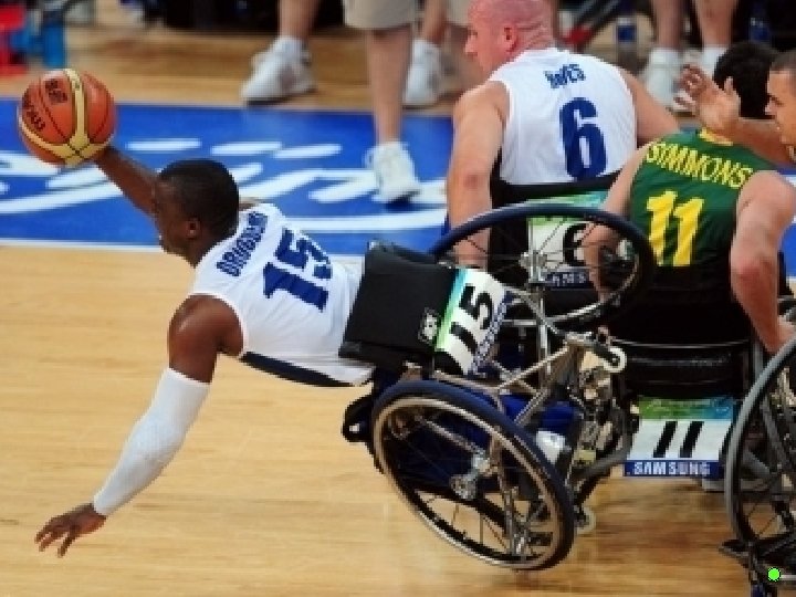 Wheelchair basketball is a fast paced team sport. Players develop fantastic hand-eye ball skills,