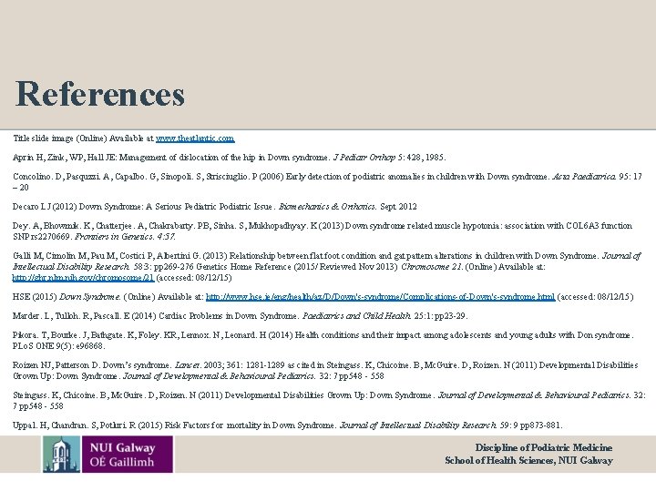 References Title slide image (Online) Available at www. theatlantic. com Aprin H, Zink, WP,