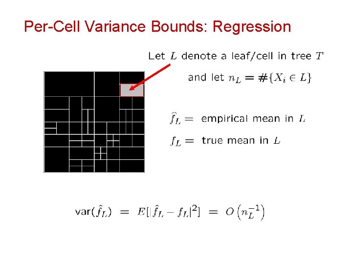 Per-Cell Variance Bounds: Regression 